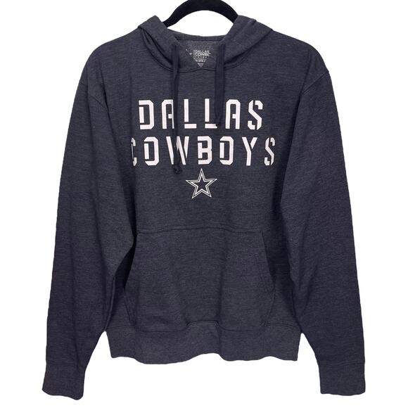 DALLAS COWBOYS Men's PULLOVER HOODIE Gray Size SMALL - Picture 1 of 2